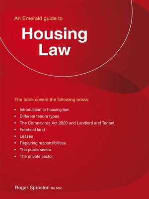 cover image of Housing Law